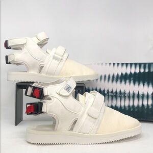 John Elliot x Suicoke Cypress Haircalf White OG162JE Mens Sandals - Size 10